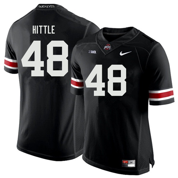 Men #48 Logan Hittle Ohio State Buckeyes College Football Jerseys Sale-Black